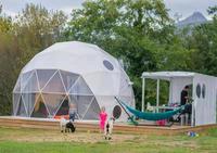 Tente de jardin de luxe pour 8 à 10 personnes, Double couche, grande taille, 3 jours, 1 semaine, grand Dom