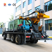 Foreuse hydraulique montée sur camion diesel pour puits d'eau, 350 m, équipement de forage profond à vendre