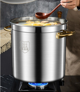 Nồi inox cao cấp, dung tích lớn, dùng được với bếp từ, có nắp đậy - Product Image 3