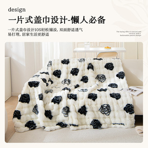 Housse de canapé exclusive pour membres en fourrure de lapin, imprimée, en peluche, antidérapante, coussin de siège chaud, pour canapé modulaire, idéale pour l'hiver - Product Image 4