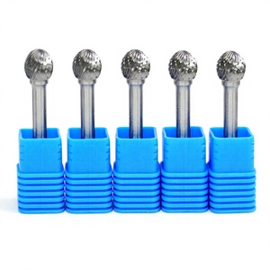 Fresa Rotativa de Carburo con Punta Esférica D121006L45DC, para Fabricación de Moldes en EE. UU., Herramienta de Pulido Rápido de Metal con Dientes Cruzados - Product Image 1