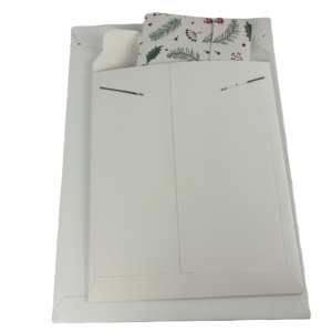 Customizable White Flat Kraft Paper Mailing Bag Sturdy Tab Lock Eco-Friendly Recycled Packaging for Mailers <strong>Documents</strong> Grocery - Product Image 2