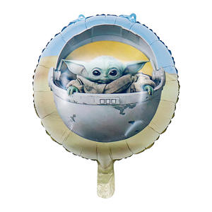 Sci-fi Yoda Baby <span class=keywords><strong>BB8</strong></span> Space <span class=keywords><strong>Robot</strong></span> Película de aluminio de látex de 12 pulgadas Globo de cumpleaños decorado - Product Image 5