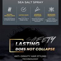 Produits de spray pour cheveux au sel marin pour hommes, aspect naturel, parfum personnalisé, marque privée, parfumé pour le marché britannique