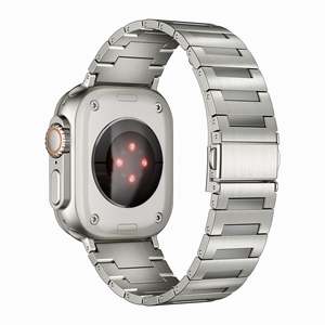 Bracelet de montre en titane élégant pour Apple Watch avec boucle pour LWatch SE 6 7 8 9 10 11 42 46 49 mm - Product Image 1