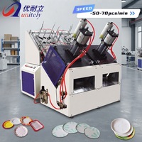 Machine de formage de plaques en carton intelligentes à grande vitesse 15-18 pouces avec comptage automatique pour barquettes de barbecue jetables et emballages de restauration rapide
