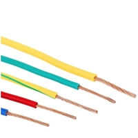 Alambre eléctrico de cobre revestido de nailon con aislamiento de PVC UL83 al por mayor, alambre eléctrico de cobre eléctrico de construcción Thhn