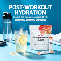 Poudre d'électrolytes professionnelle pour une hydratation rapide, un regain d'énergie et la prévention des crampes musculaires pendant les entraînements intenses
