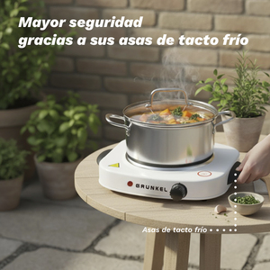 เตาไฟฟ้ากรุนเคล 1500W 5 ระดับพลังงาน พื้นผิวสำหรับทำอาหารแบบพกพา - Product Image 3