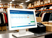 Terminal Punto de Venta Táctil Todo en Uno de Metal para Sistema de Caja Registradora, Venta al por Mayor, P185, 18.5 Pulgadas