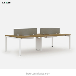 Escritorios de Trabajo Comerciales LYSUN Minimalistas, Ecológicos, Contemporáneos, de Madera, Abiertos, para 4 Personas, Convertibles y Extensibles - Product Image 5