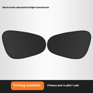 Xuyên biên giới sản phẩm mới màu đen PVC lưới Vật liệu xe dù để che nắng tĩnh điện rèm cửa sổ với cách nhiệt Kem chống nắng - Product Image 3