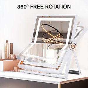 Cảm Ứng Thông Minh Điều Khiển 360 Độ Xoay LED <span class=keywords><strong>Vanity</strong></span> Ánh Sáng Cá Nhân Máy Tính Để Bàn Mỹ Phẩm Trang Điểm Gương Cho Phòng Ngủ Mặc Quần Áo - Product Image 6