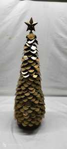 Árbol de Navidad metálico en miniatura, árbol de hoja permanente - Product Image 2