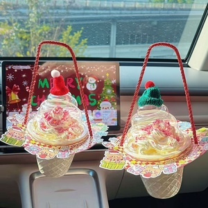 กล่องพลาสติกใส่ขนมหวานรูปไอศกรีมสไตล์คริสต์มาสแบบใหม่ - Product Image 5