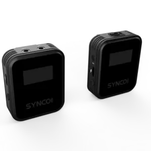 SYNCO G2(A1) 2.4GHz无线麦克风卡瓦利尔麦克风系统1-触发器-1发射器，带接收器快速充电折叠配合