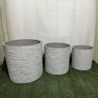 Pot Bunga Beton GRC Kapasitas Besar Kelas Komersial untuk Taman