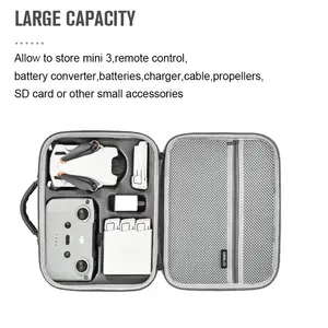 STARTRC Mini <span class=keywords><strong>3</strong></span> Estuche de transporte Bolsa de viaje portátil para DJI Mini <span class=keywords><strong>3</strong></span> DJI Accesorios para drones con control remoto - Product Image 2