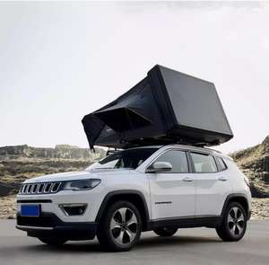 Tenda Atap Mobil Hardshell Persegi untuk 2 Orang, Berkemah di Alam Terbuka, Trailer Mobil, Cangkang Aluminium, Kain Poliester, Tenda Atap Persegi - Product Image 4