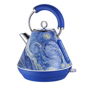 Bộ ấm đun nước và máy nướng bánh mì hình kim tự tháp bằng thép không gỉ tự động hiện đại <span class=keywords><strong>1.7L</strong></span>, thiết kế nghệ thuật pha trà cà phê - Product Image 3