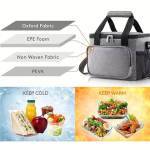 Promotional Cooler Bags Custom Logo Thermal Bag Food Delivery Insulated Lunch Tote - Product Image 2