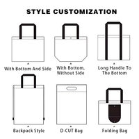 Sac de courses réutilisable en non-tissé écologique, personnalisable en taille et couleur, avec bandoulière promotionnelle colorée – Vente en gros