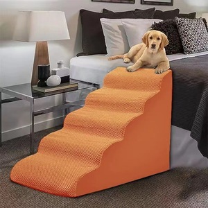 Hundetreppe Rampe für Betten Sofas – Hundetreppe mit Abnehmbarem, Waschbarem Cordbezug - Product Image 1