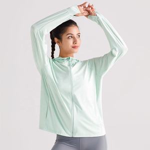 Nuova estate di seta di ghiaccio crema solare da <span class=keywords><strong>donna</strong></span> leggero sensazione di asciugatura rapida traspirante protezione UV UPF50 + outdoor giacca con cappuccio - Product Image 4