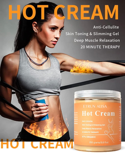 ETRUN ALISA <span class=keywords><strong>crema</strong></span> adelgazante de grasa de marca privada <span class=keywords><strong>reafirmante</strong></span> relajación muscular profunda pierna brazo <span class=keywords><strong>crema</strong></span> caliente quemagrasas - Product Image 5