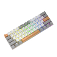 Clavier de jeu mécanique filaire 61 touches en gros d'usine, interrupteurs bleus, clavier d'ordinateur 60 %, 22 touches anti-ghosting