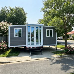 Casa Contenedor Prefabricada Expandible <span class=keywords><strong>de</strong></span> Fábrica, <span class=keywords><strong>de</strong></span> 20, 30 y 40 pies, Apartamento Plegable, Apartamento Móvil, Cabaña con Baño Completo - Product Image 1