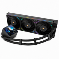 Kit de refroidissement liquide AIO ZeroMaster 360 mm pour PC, dissipateur thermique en cuivre et aluminium, roulement fluide, ventilateur PWM 4 broches pour radiateur CPU