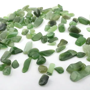 Gravier en jade vert naturel, pierre brute, pour collection, vente en gros, livraison gratuite
