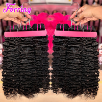 Cabello Virgen Ondulado Doble Trama Vietnamita Birmano Rizado, Extensiones de Cabello Humano Indio Virgen con Cutícula Alineada para Venta al por Mayor