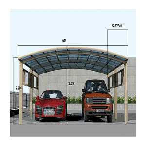 Abri de voiture préfabriqué avec carport, nouvelle conception, abri de voiture portable pas cher, fourni par l'usine - Product Image 3
