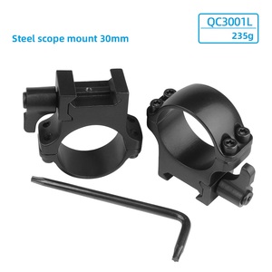 Anillas de Montaje para Mira Telescópica de Acero de Altura Ajustable y Liberación Rápida, Base Resistente de 21 mm para Caza al Aire Libre y Actividades Tácticas - Product Image 2
