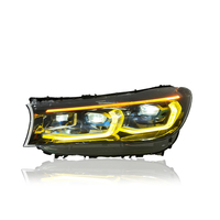 Ensemble de phares LED KGKB pour BMW Série 7 G12 730i 740i 750i 2016-2019, mise à niveau avec lentille de projecteur DRL bicolore, Plug & Play