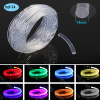 Câble à fibres optiques à éclairage latéral de grand diamètre 12 mm 14 mm, étanche, lumière ambiante linéaire pour piscine, éclairage de restaurant