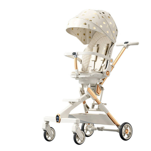 <span class=keywords><strong>Poussette</strong></span> bébé en métal légère personnalisable, pliable, à 4 roues, avec pare-soleil, portable, 2 en 1, pour les enfants de 3 ans, grande roue arrière - Product Image 4