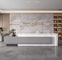 Panneau MDF en bois au design moderne Réception pour hôtels bureaux bars salons ateliers