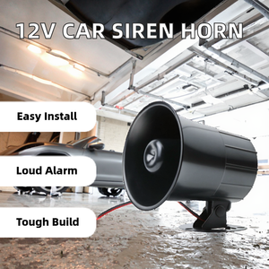 RZ-626 12V DC 6-Ton Laute Alarmsirene Hochfrequenz ABS-Material 100-200m Erkennungsreichweite Verkabelt - Product Image 4