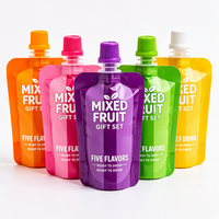 Pochette souple personnalisée avec bec verseur OEM ODM 50ml 100ml, emballage liquide pour miel et sirop avec bouchon à vis, faible MOQ, échantillons gratuits