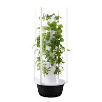 Système de culture hydroponique verticale d'intérieur, jardinière hydroponique empilable pour la culture de légumes et d'herbes aromatiques à la maison