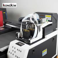 Kongkim A3 Digital UV DTF película pegatinas máquina de impresión plana UV LED inyección de tinta para fundas de teléfono de madera pluma acrílica