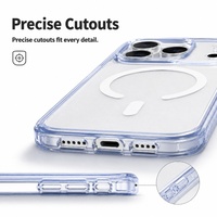 Étui de téléphone magnétique C0404 transparent mat rigide de protection pour iPhone 16 17 Air 15 Pro 14 13 18 Pro Max