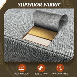 Cômoda de Tecido que Economiza Espaço com 4 Gavetas e Tampo de Madeira, Baú de Armazenamento Pequeno para Quarto e Closet - Product Image 6