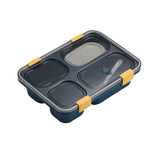 Plastic Bento 3 4 Compartment Kids Set PP For Division With Partition Children Lunch Box
