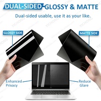 Anti-UV, anti-espionnage, amovible, 180° °   Protection d'écran anti-espion 2 voies 16:9 pour ordinateur portable, filtre de confidentialité pour ordinateurs portables HP 13,3 pouces