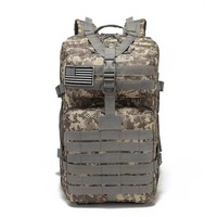 Nouveau design, grand sac à dos tactique multifonctionnel, randonnée, camping, imperméable, 45L, polyester, cadre interne tendance