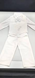 Traje Formal Personalizado, Chaleco <span class=keywords><strong>de</strong></span> Caballero, Ropa <span class=keywords><strong>para</strong></span> Niños Pequeños, Traje <span class=keywords><strong>de</strong></span> Bautizo <span class=keywords><strong>para</strong></span> Bebé Niño - Product Image 4